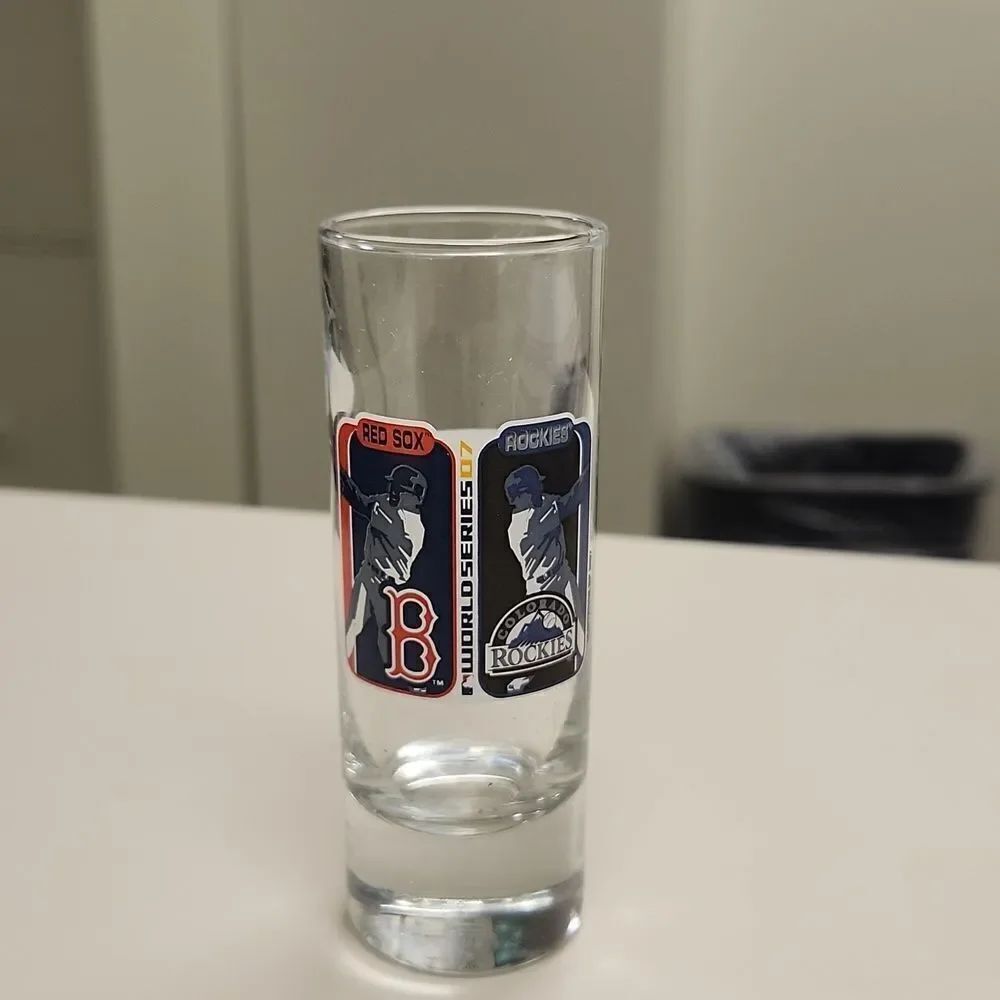 World Series 2007 Boston Red Sox Colorado Rookies Shot Glass